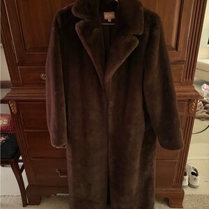 Luxurious Brown Faux Fur Coat Show Me Your Mumu